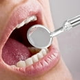 thumbnail image 2 of Mouth Mirror Curved Dental Mirror Intraoral Mirrors Dentist Mirror Oral LED Mirror, 2 of 3