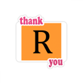 thumbnail image 1 of South African Currency Symbol Rand ZAR Thank You Stickers Quote Grateful, 1 of 3
