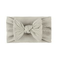 thumbnail image 5 of WUANDIXFA Bows for Baby Girls Toddler Baby Boys Girls Stretch Solid Bow Hairband Headwear Headband Hair Accessories Gray,One Size, 5 of 5