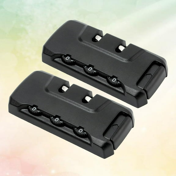 WHAMVOX Portable ABS Cable Lock with 3-Combination Password for Travel Use Lightweight and Secure Black