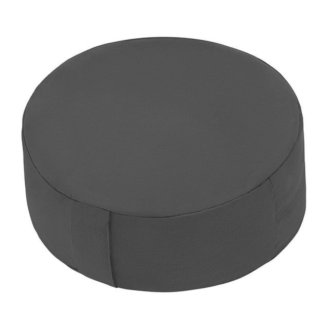 Cojín de meditación, cojín de yoga, suave, cómodo, portátil, moderno, cojín de meditación para el suelo, para relajación, interior y oficina Gris