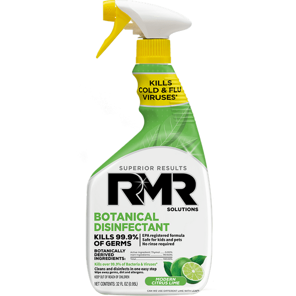 Botanical Disinfecting and Multi-Purpose Cleaner by RMR Solutions, 32 fl oz – Touch on Dirt, Grime and Messes, Easy on the Planet