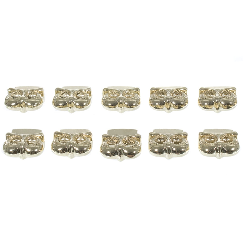 Craft County Heavy Duty Gold Metal Owl Shaped Cord Lock – Perfect fit for 325 Paracord – Multiple Pack Sizes Available – Ideal for Jewelry Making, Crafts, & More