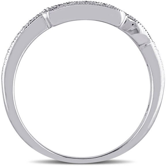 Everly Women's Diamond 10k White Gold Wedding Ring