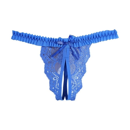 (2-Pack) Puawkoer Women s Underwear Openy Bulk Panties Underwear Lace Transparent T Bra Underwear Set Cotton Pants ThonBikini Women Panties Plus Size Boxes Underwear for