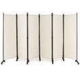 thumbnail image 1 of Costway Biombo de 6 Paneles Separador de Ambientes Plegable con Ruedas Bloqueables Divisor para Salón y Dormitorio 334,5 x 30 x 172 cm, 1 of 10