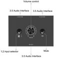 thumbnail image 3 of 3.5mm Stereo Audio Switch 2 in 1 Out Audio Switcher Passive Speaker Headphone Manual Splitter Box Audio Sharing, 3 of 6