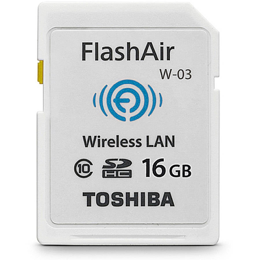 Toshiba Flash Air III Wireless SD Memory Card 16GB (PFW016U1CCW)