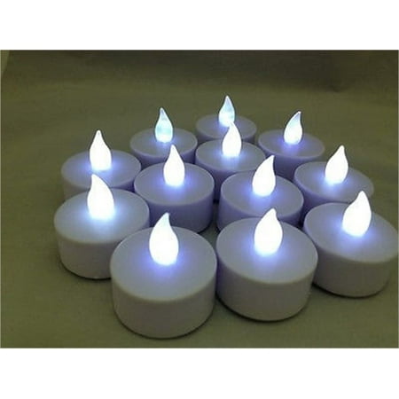 Flickering Tea Lights White 6 Pack