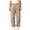 Khaki, variant on Antinious Boys Girls Solid Elastic Waist Pleated Cuffed Side Pocket Casual Sweatpants