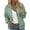 Green #13, variant on Bomber Jacket Women Zip Up Lapel Collar Windbreaker Jackets Casual Lightweight Long Sleeve Baseball Coats, L