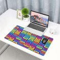 thumbnail image 5 of Bingfone Cassette Tapes Large Gaming Mouse Pad,Extended Desk Mousepad with Stitched Edges,Non-Slip Base,Water Resist Keyboard Pad for Gamer, Office & Home, 29.5 x 16 in, 5 of 6