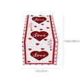 thumbnail image 3 of Boovnll Valentines Day Table Runner, 13x71" Valentine's Day Printing Table Runner, Valentines Table Runner for Holiday Kitchen Dining Table, Party Decor, Valentines Day Decorations, 3 of 8