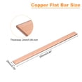 thumbnail image 2 of Uxcell 1Pack Copper Flat Bar, 5/64" Thickness x 25/32" Width x 10" Length Copper Bar Stock, 2 of 6