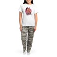 thumbnail image 4 of CafePress - My Cat Is My Valentine Pajamas - Women's Short Sleeve Print T-Shirt and Pants Light Cotton Pajama Set, 4 of 7
