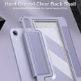 thumbnail image 6 of Fintie Semi Clear Case for 2021 iPad Mini 6th Generation 2021 8.3 Inch - Heavy Duty Rugged Cover with Pencil Holder, Lilac Purple, 6 of 7