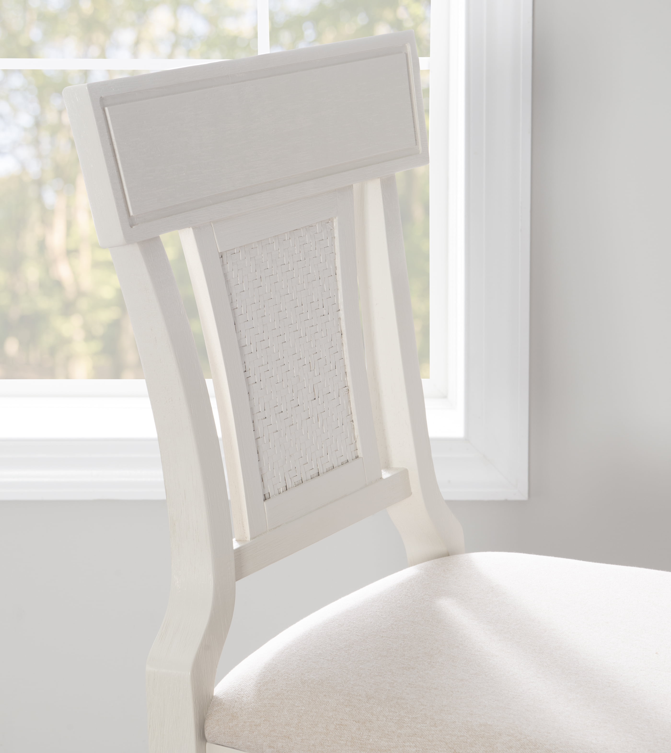 Linon Rylan 30" Bar Stool, Whitewash/Beige
