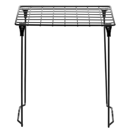 LockerMate Stac-A-Shelf 12 Inch Wire Locker Shelf Black