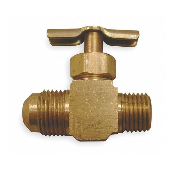 Weatherhead Needle Valve, Straight, Brass, 1/8 x 1/4In 530
