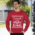 thumbnail image 3 of Christmas Sweatshirt, Legal Claus Funny Christmas Sweatshirt, Witty Lawyer Attorney Ugly Holiday Jumper, Festive Judge Paralegal Gift for Law Enthusiasts, 3 of 5