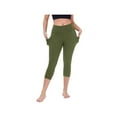 thumbnail image 2 of Thick High Waist Yoga Pants with Pockets, Tummy Control Workout Running Yoga Leggings for Women, 2 of 4