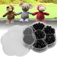 thumbnail image 4 of Ojos de Seguridad de plástico, 612 Piezas Todos los Ojos de mu?eca artesanales Negros para títeres de Animales de Peluche y Ositos de Peluche Amigurumi 3 mm 4 mm 5 mm 6 mm 8 mm 10 mm 12 mm EOTVIA NO, 4 of 6
