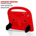 thumbnail image 4 of Allytech Galaxy Tab A9+ Case, Kids Friendly EVA Rubber Stand Handle Grip Shockproof Protective Lightweight Cute Case Cover for Galaxy Tab A9 Plus 11" SM-X210 X215 X217 - Red, 4 of 9