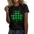 thumbnail image 5 of Baqcunre T Shirts for Women,Casual St. Patrick's Day Print Top Short Sleeve Round Neck T-shirt Top,St. Patrick's Day Shirts for Women Womens Tops,Graphic Tees for Women Black S-XXL, 5 of 7