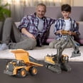 thumbnail image 4 of Camión volquete de construcción con control remoto, juguetes para camiones volquete Rc, vehículos de juguetes de construcción, juguetes para camiones Rc para niños de 8, 9, 10, 11 y 12 años en adelant, 4 of 5