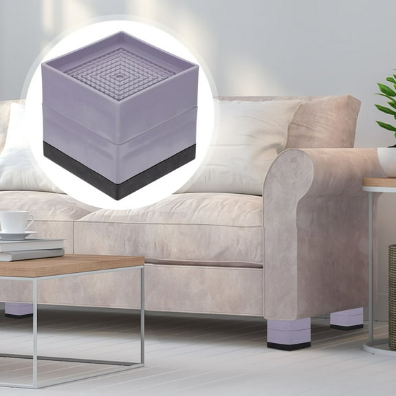 STRANDCHIC Grey Furniture Heightening Pad Heavy Duty Plastic Sofa Bed Table Leg Lifter