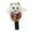 Brown, variant on DimyFew Golf Wood Driver Headcover Club Head Cover Novelty Animal Shaped Guard Transport White