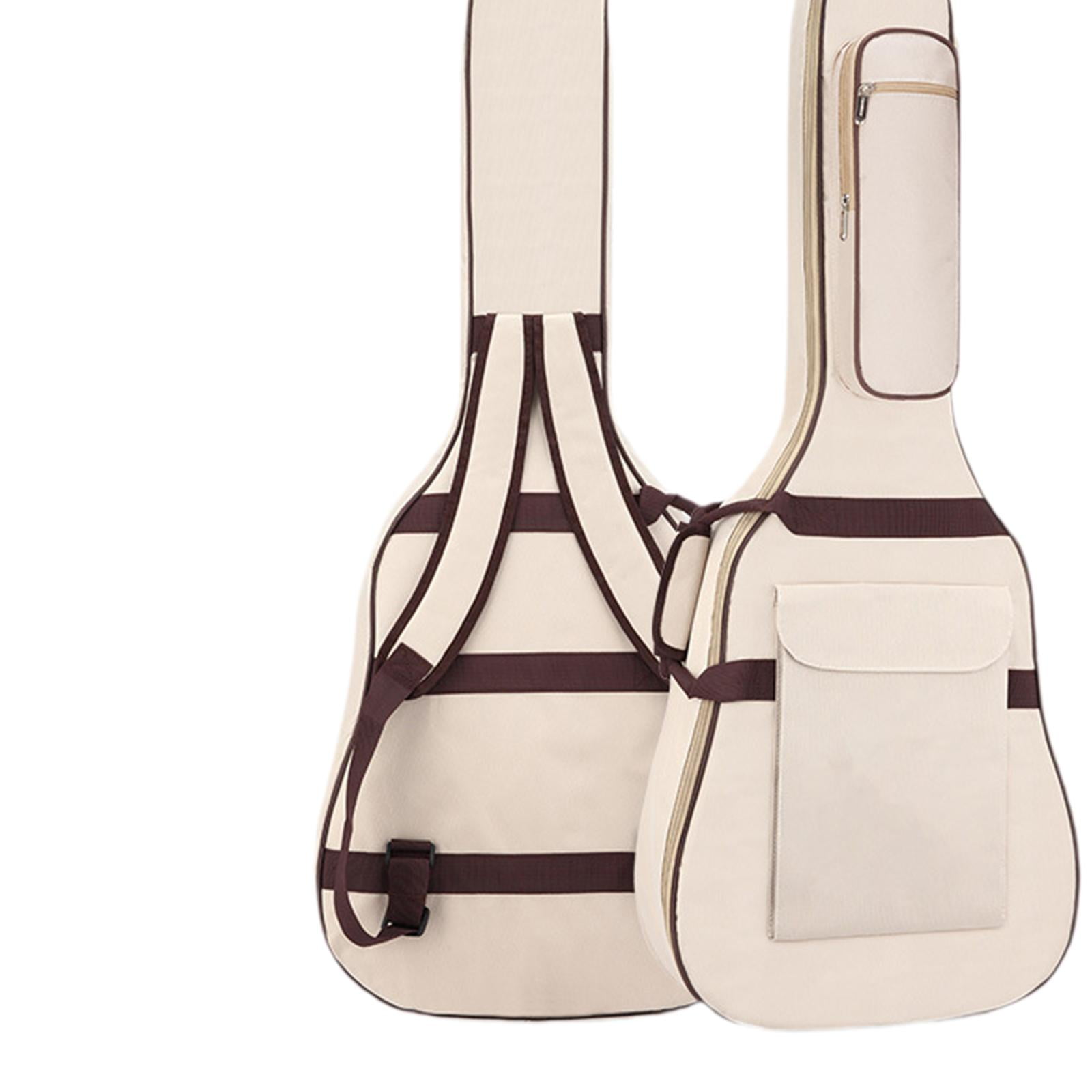 LeeQinersw Electric Gig Bag Guitar Case with Carrying Handle Music Accessories Professional Beige
