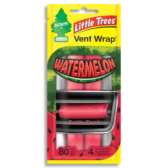 Little Trees Air Freshener Vent Wrap Watermelon Fragrance 4-Pack