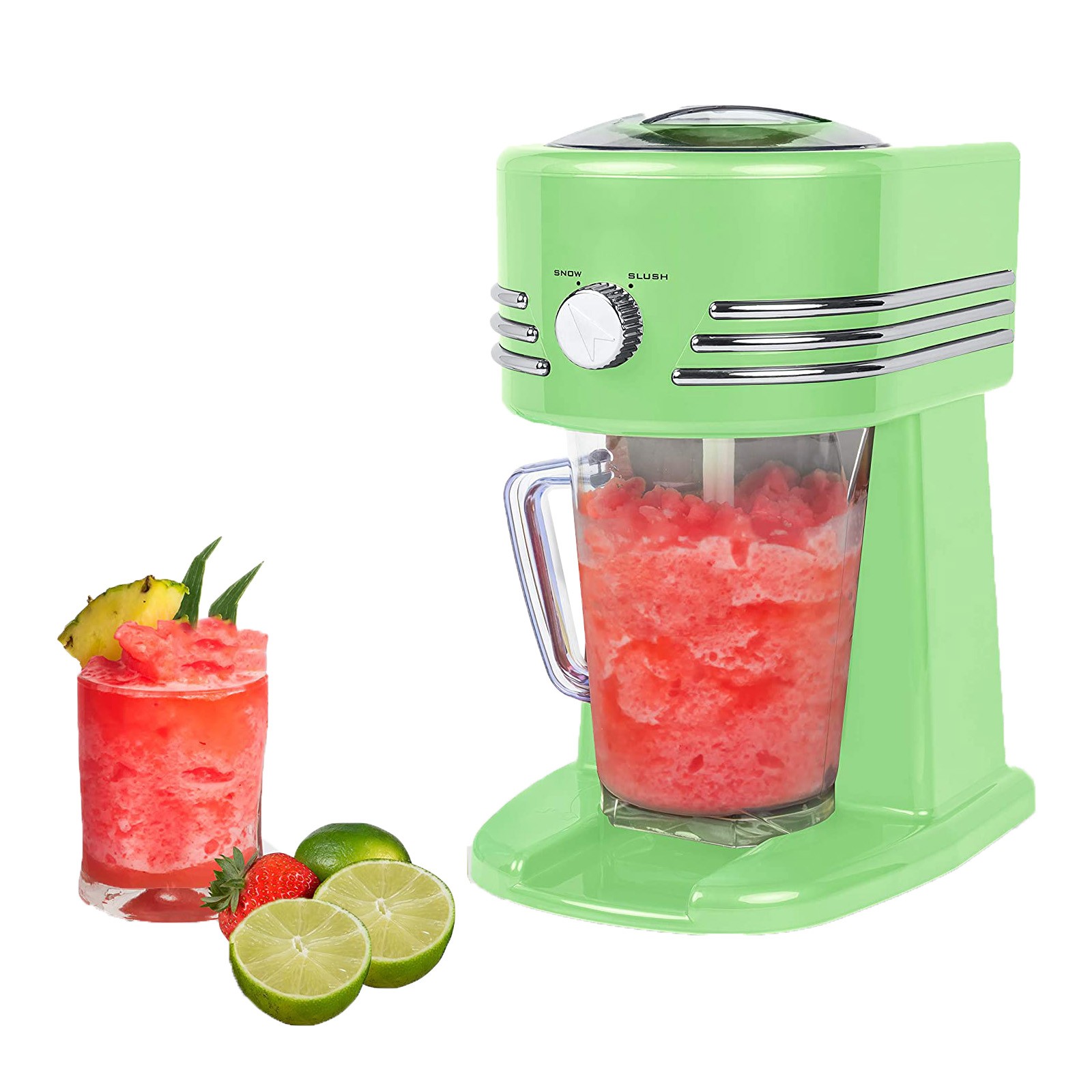 Countertop Frozen Beverage Station - for Slushie Daiquiris Margaritas & Snow Cones (Lime Green) -