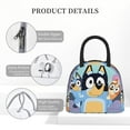 thumbnail image 4 of Masiiu Bluey Print Lunch Bag Large Capacity, Insulated Lunch Bag for Work, School, Picnic-One Size, 4 of 6