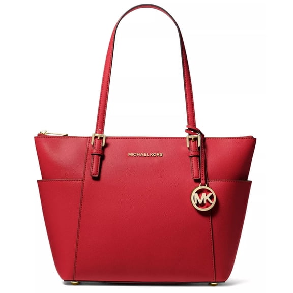 Michael Kors Jet Set Item East West Zip Top Tote One Size , Crimson