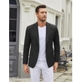 thumbnail image 3 of COOFANDY Mens Slim Fit Suit Jacket Blazer Lightweight Dress Jackets Casual Sports Coat, 3 of 7