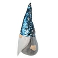 thumbnail image 4 of Northlight Gnome with Flip Sequin Hat Christmas Figure - 17" - Blue and Silver, 4 of 7