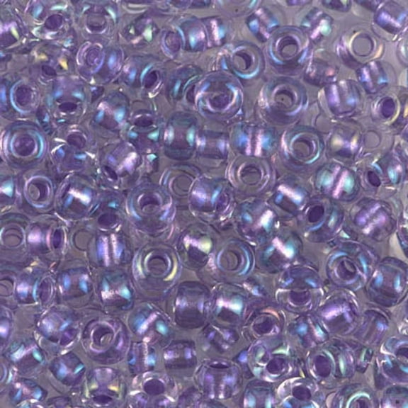 Sparkling Purple Lined Crystal Miyuki Seed Beads 6/0 6-92607-TB