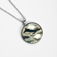thumbnail image 4 of Whale Glass Circular Pendant Necklace - Stunning Jewelry for Women, 4 of 5
