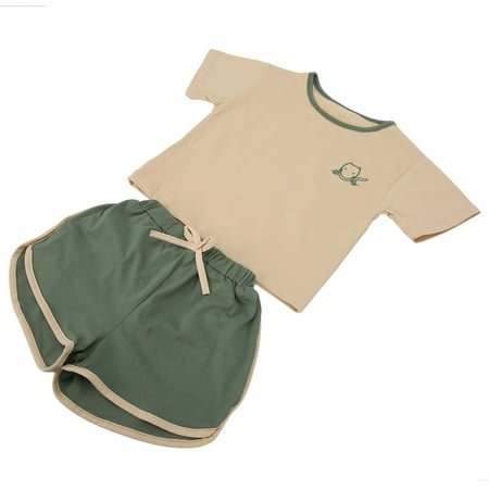 

Infant Suit Lovely Baby T-shirt Toddler Pants Baby Outfit Baby Clothes Baby Toddler T-Shirt Pants Set Summer Simple Cute Girls Infant Skin Friendly Clothes Suit