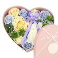 thumbnail image 2 of sweethay Caja de regalo DIY con forma de corazón, caja de regalo de flores, organizador de decoración de papel, caja de regalo de flores para Kits de decoración para fiestas Azul, 2 of 6