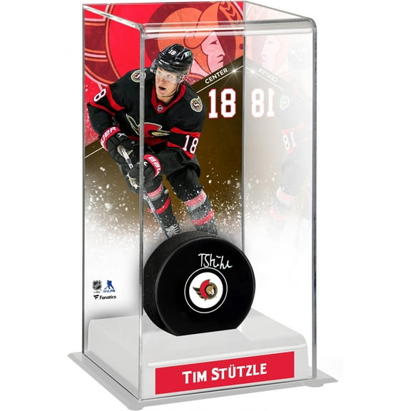Tim Stutzle Ottawa Senators Deluxe Tall Hockey Puck Case