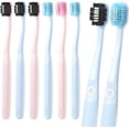thumbnail image 1 of xianlin-Soft Toothbrushes for Morning Freshness & Night Cleanliness, 10000+ Soft Bristle Toothbrush for Sensitive Gums, Charcoal & Silver Ions, Triple-Layer Flossing Bristles, Angled Neck Design,6PCS, 1 of 4