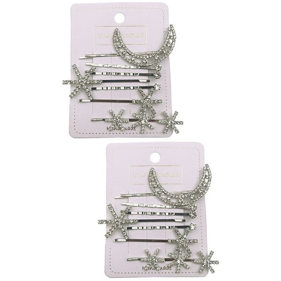 unbranded 14 pcs /set Hairpins Fashion Star Moon Shape Hair Clips Hair Decorative Accessory