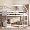 thumbnail image 2 of White house bunk bed with ladder | Reduces safety concerns, allows for decoration on the roof, 2 of 2