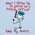 thumbnail image 2 of CafePress - Police Officer Like My Aunt 1 Infant Bodysuit - Baby Light Bodysuit, Size Newborn - 24 Months, 2 of 4