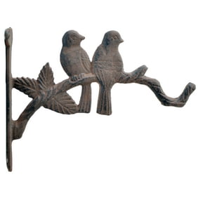 Birds In Tree Cast Iron Decorative Plant Hanger 7 625 Deep