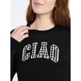 thumbnail image 3 of Joyspun Women's French Terry Knit Long Sleeve Lounge Sleep Top, Sizes XS-3X, 3 of 5