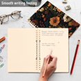thumbnail image 4 of FORMRS 1-Subject Spiral Notebook 8" x 5" College Ruled 60 Refillable Sheet A5 Hard Cover, Dark Floral Pattern, 4 of 7